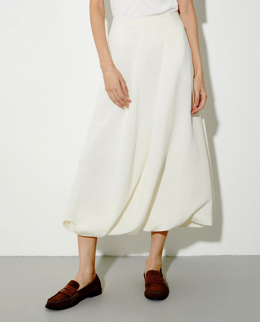 MAX&Co. - Chân váy chữ A midi dáng quả bí Etra