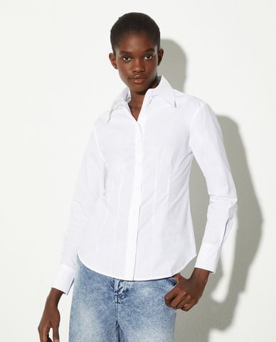  MAX&Co. - Áo sơ mi nữ cổ bẻ tay dài Bus 