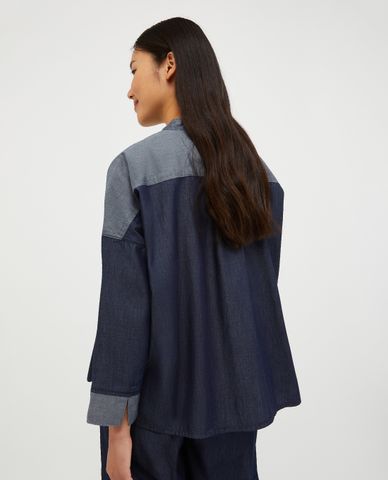  MAX&Co. - Áo sơ mi nữ cổ tròn tay dài Viso 