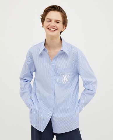  MAX&Co. - Áo sơ mi cổ bẻ tay dài phối hình vẽ tay Lambert 