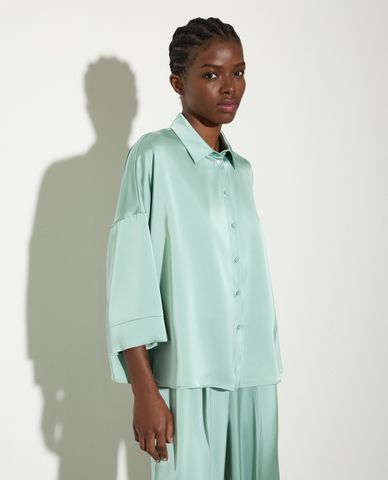  MAX&Co. - Áo sơ mi nữ cổ bẻ tay dài Sbembo 