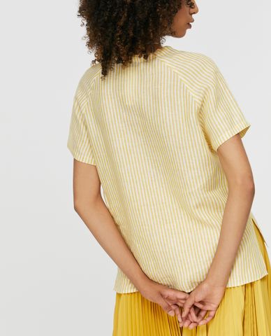  MAX&Co. - Áo sơ mi nữ ngắn tay Pure Linen 