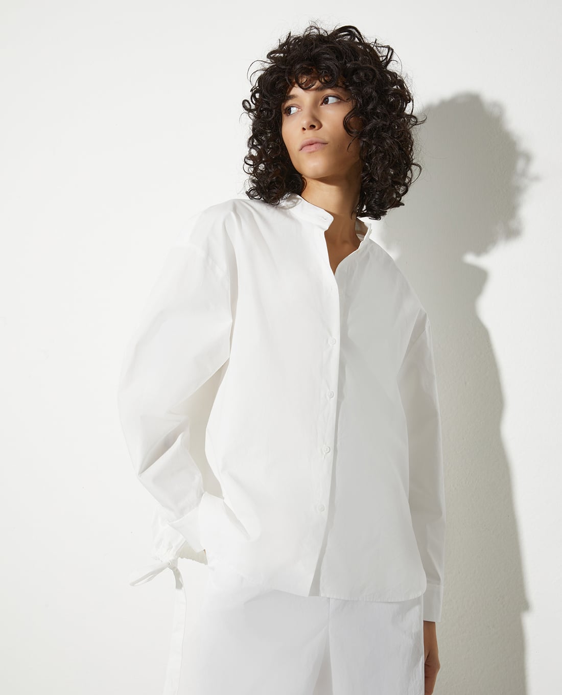 MAX&Co. - Áo sơ mi nữ cổ trụ tay dài Matador