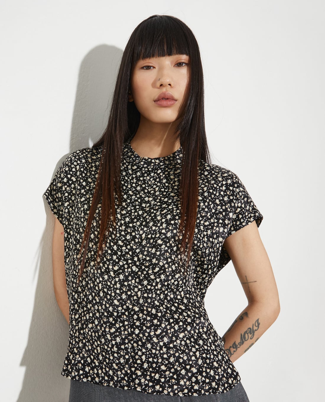 MAX&Co. - Áo kiểu nữ cổ tròn tay ngắn Messina