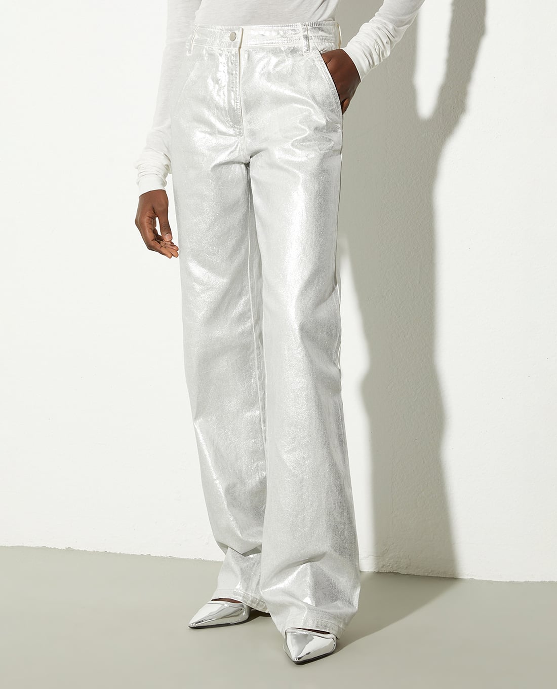 MAX&Co. - Quần nữ ống rộng lưng cao Basilio