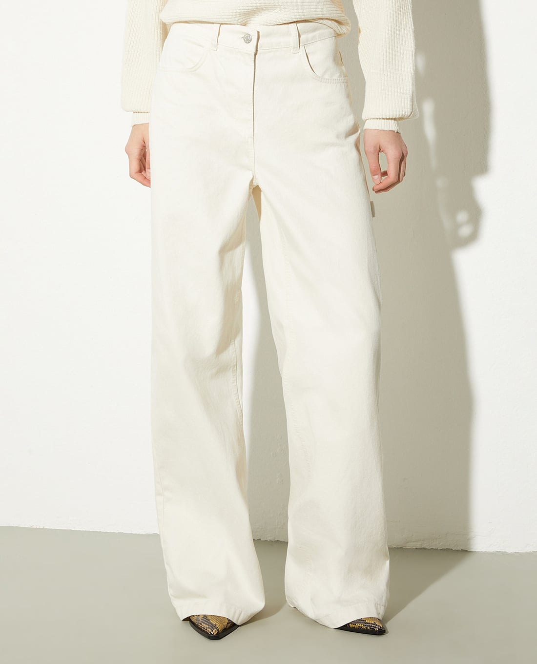 MAX&Co. - Quần nữ ống rộng lưng cao Parure