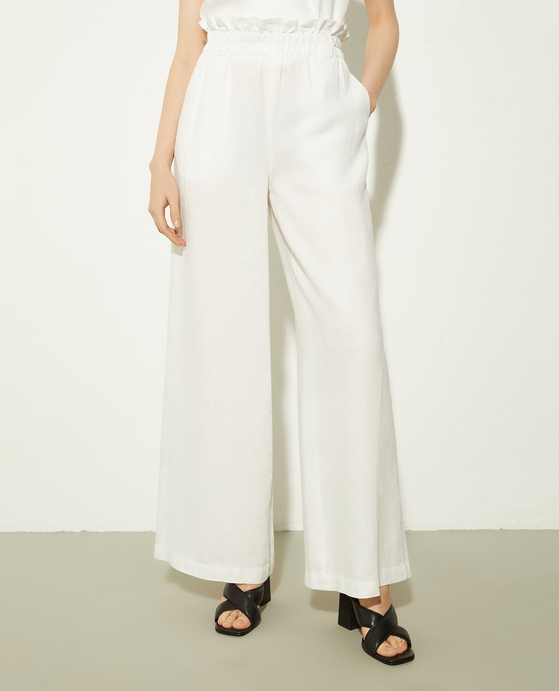 MAX&Co. - Quần nữ ống rộng lưng thun Erica