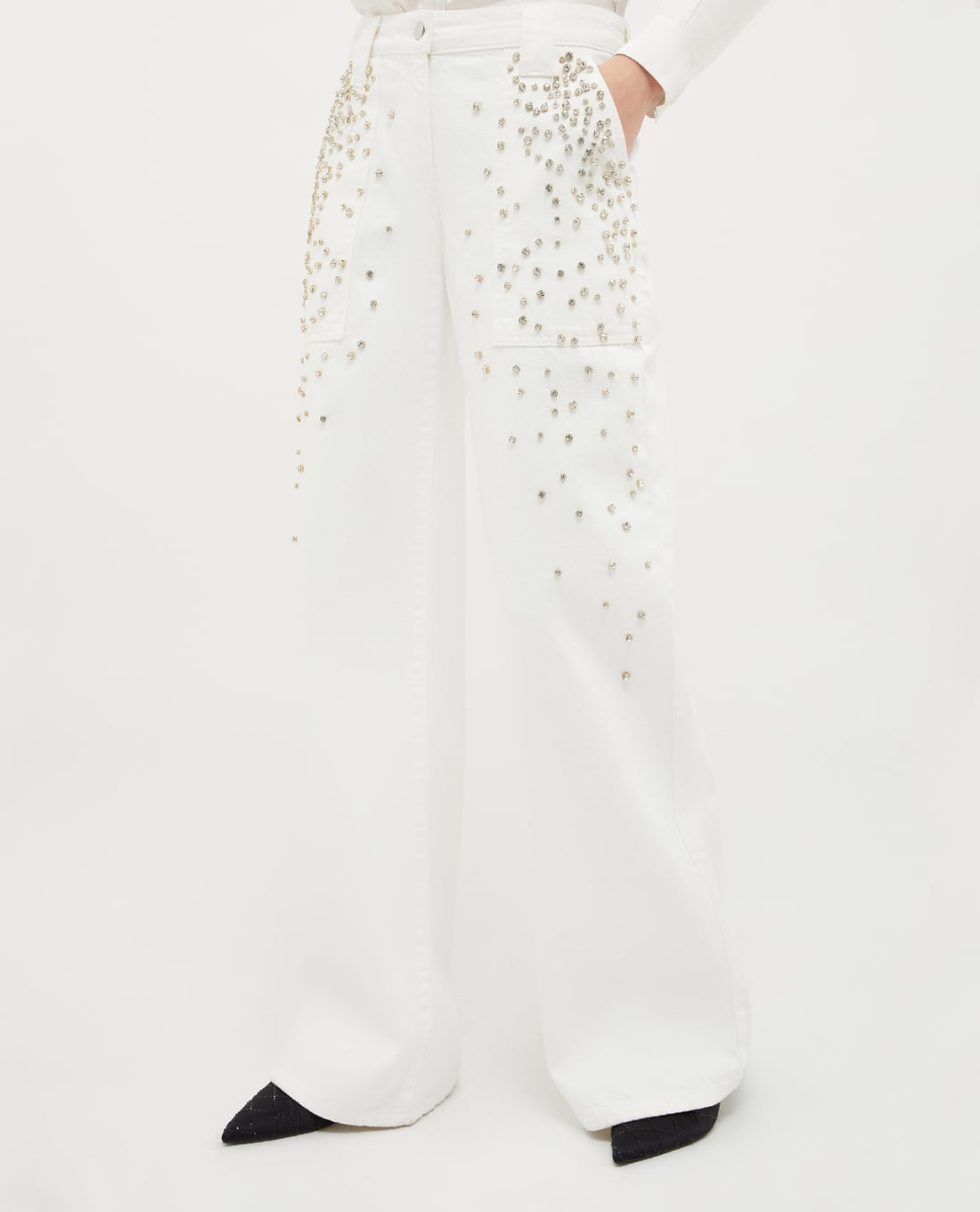 MAX&Co. - Quần ống rộng đính đá lấp lánh Quai