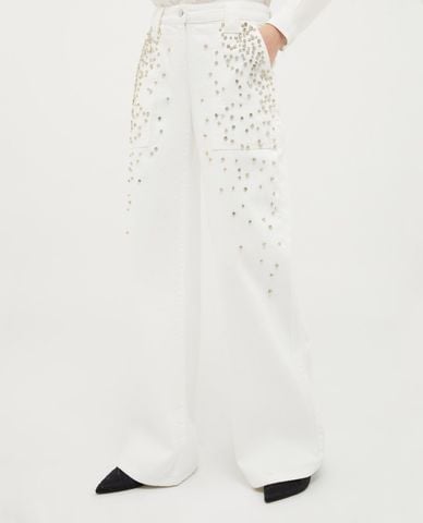  MAX&Co. - Quần ống rộng đính đá lấp lánh Quai 