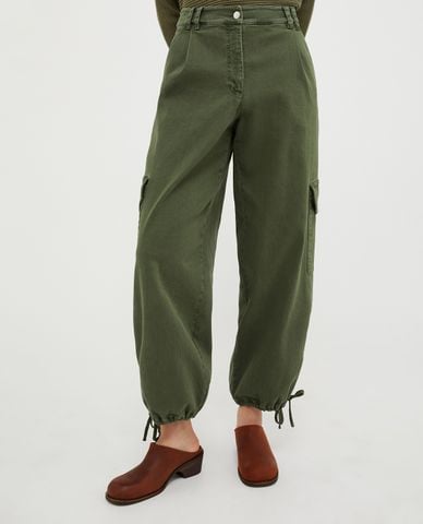  MAX&Co. - Quần ống rộng phối túi hộp kèm dây rút David 