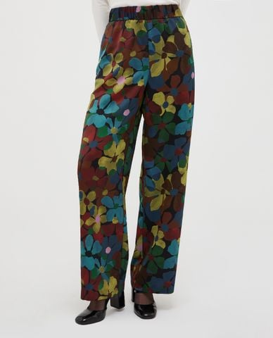  MAX&Co. - Quần ống rộng lưng thun hoạ tiết Damina 