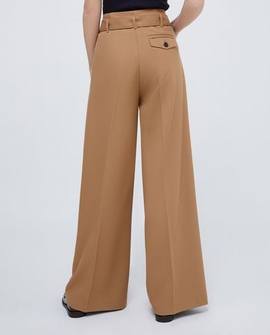  MAX&Co. - Quần nữ ống rộng lưng cao phối thắt lưng Von 