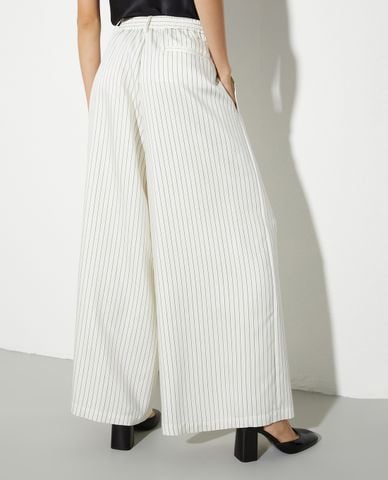  MAX&Co. - Quần nữ ống rộng kẻ sọc Bertone 