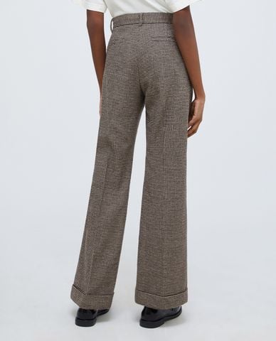  MAX&Co. - Quần nữ ống đứng lưng cao kẻ caro hiện đại Werther 