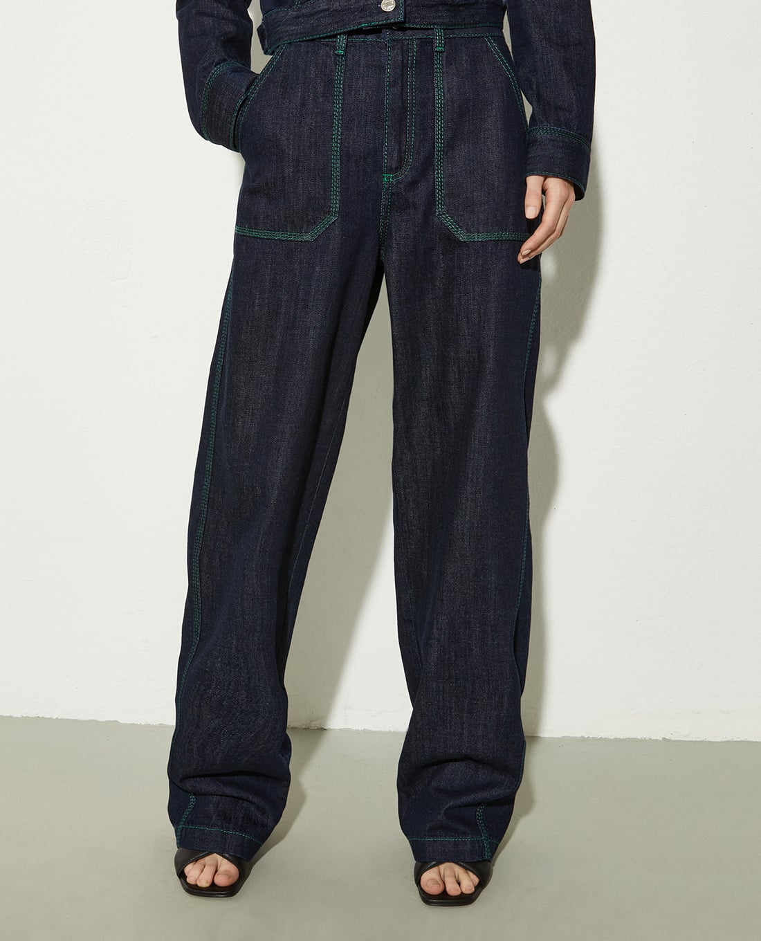 MAX&Co. - Quần jeans nữ ống rộng Clipper