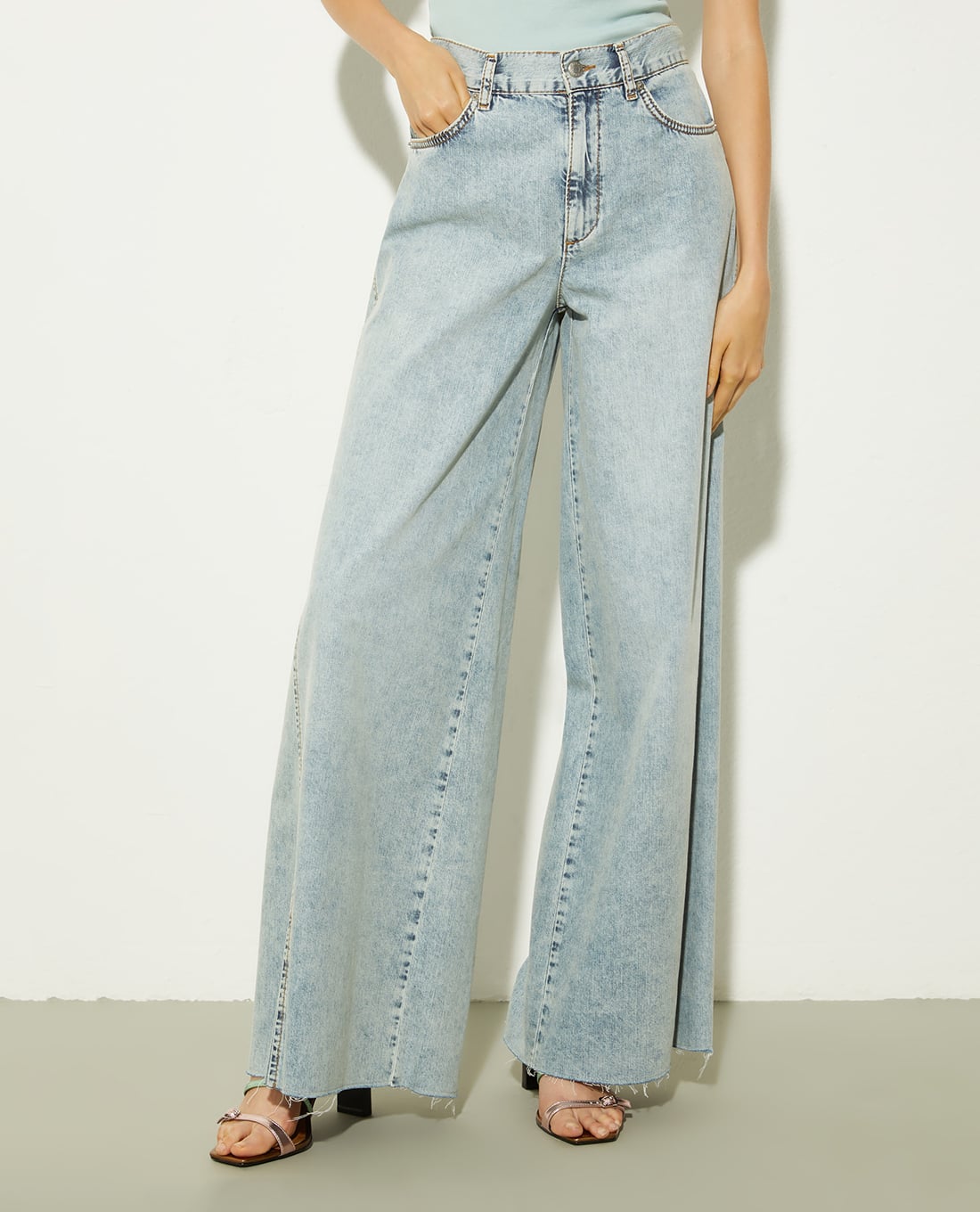 MAX&Co. - Quần jeans nữ ống rộng Cleopatra