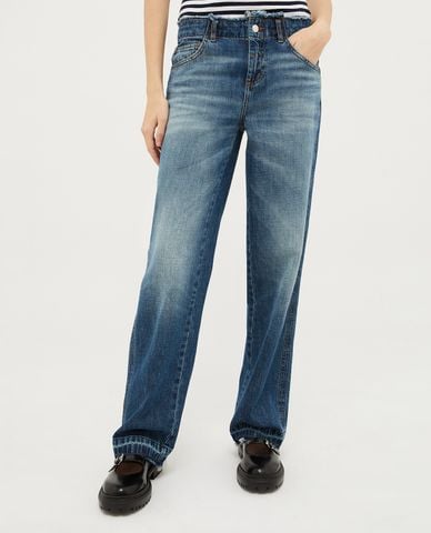  MAX&Co. - Quần jeans ống đứng phối tua rua Itsmo 