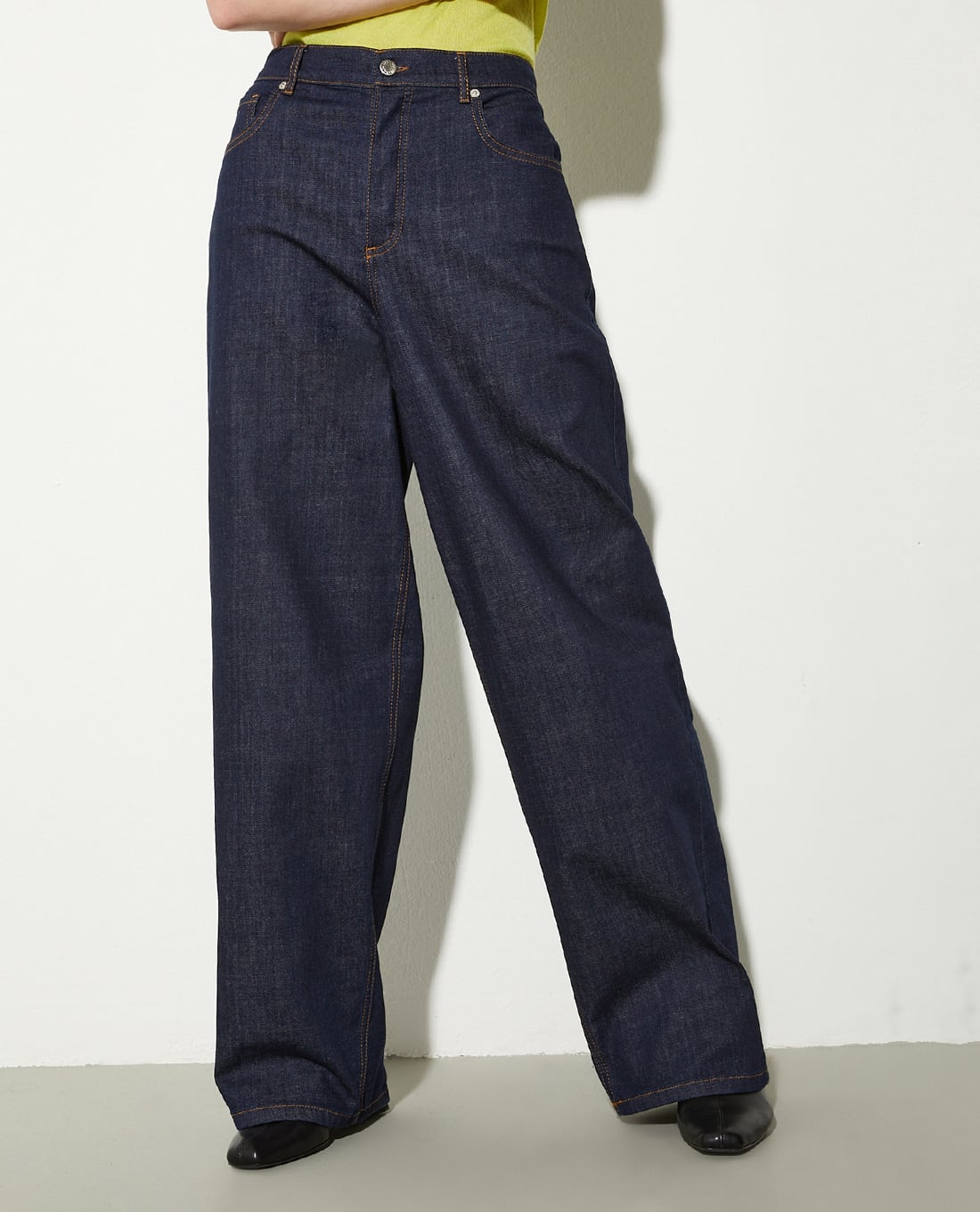 MAX&Co. - Quần jeans ống rộng lưng cao cá tính Calata