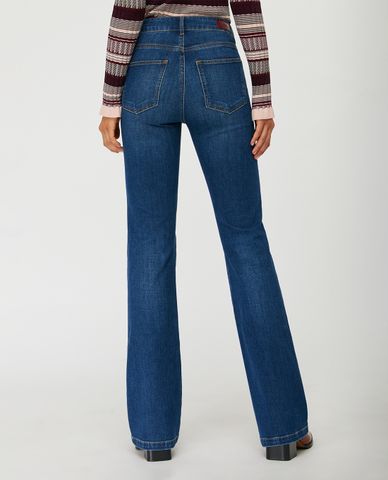  MAX&Co. - Quần jeans nữ ống loe Blue Bootcut 