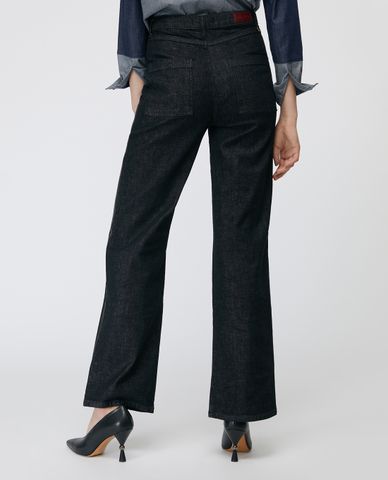  MAX&Co. - Quần jeans nữ ống rộng Side Bands 