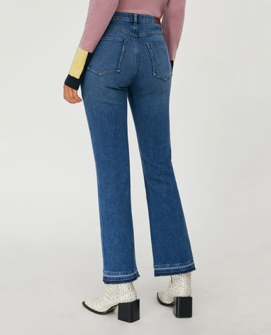  MAX&Co. - Quần jeans nữ ống loe Stone Washed Bootcut 