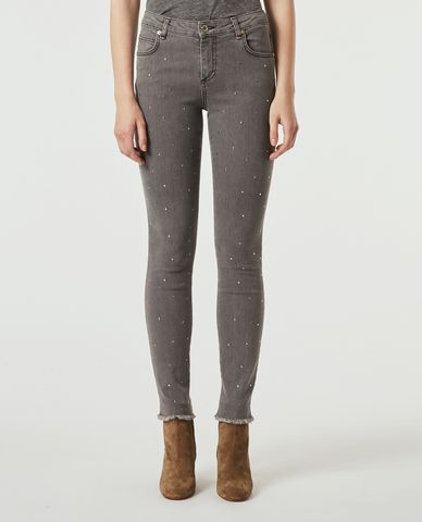  MAX&Co. - Quần jeans nữ skinny đính hạt stud 