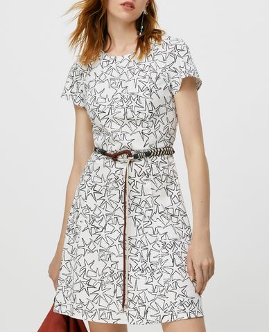  MAX&Co. - Đầm mini ngắn tay Gabardine Fit And Flare 