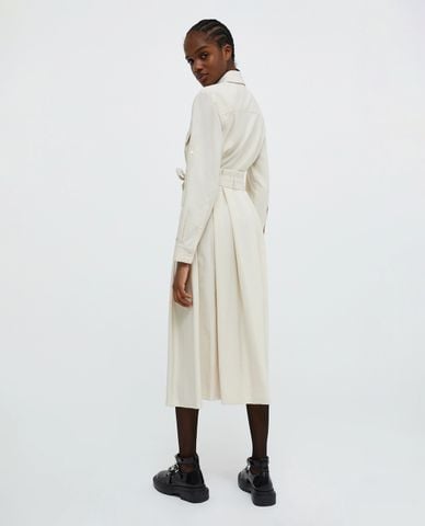  MAX&Co. - Đầm sơ mi midi cổ bẻ tay dài phối thắt lưng Armilla 