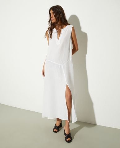  MAX&Co. - Đầm sát nách midi cổ V xẻ tà Novella 