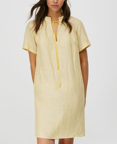  MAX&Co. - Đầm mini phom suông ngắn tay Pure Linen Shift 