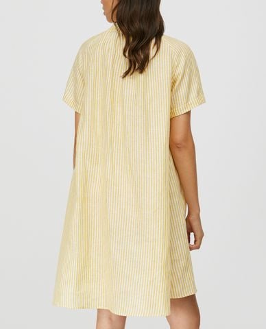  MAX&Co. - Đầm mini phom suông ngắn tay Pure Linen Shift 