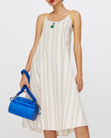  MAX&Co. - Đầm midi hai dây phom suông Poplin A Line 