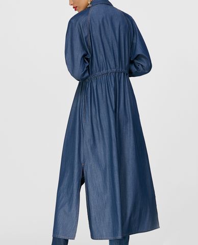  MAX&Co. - Đầm midi sơ mi tay dài Chemisier In Indigo 