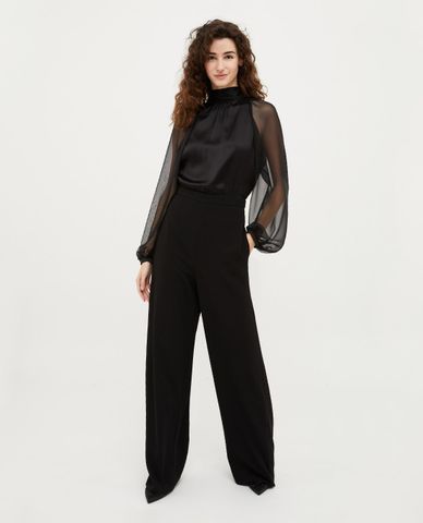  MAX&Co. - Jumpsuits cổ tròn tay dài xuyên thấu Verres 