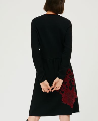  MAX&Co. - Đầm mini cổ tròn tay dài  Jacquard Knit 