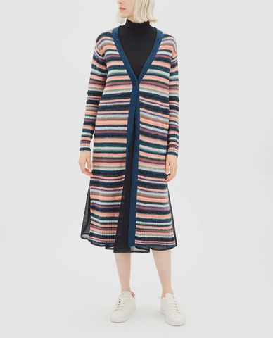  MAX&Co. - Áo cardigan nữ phom dài Striped Sequin 