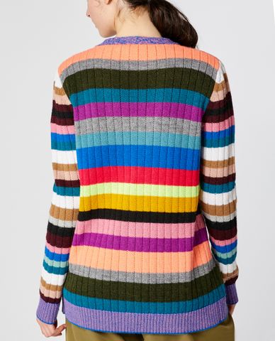  MAX&Co. - Áo cardigan nữ tay dài họa tiết kẻ sọc 