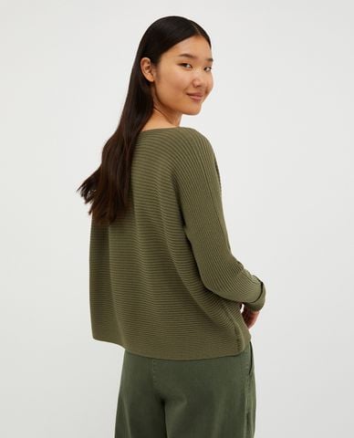  MAX&Co - Áo sweater dệt kim cổ tròn tay dài Scambio 