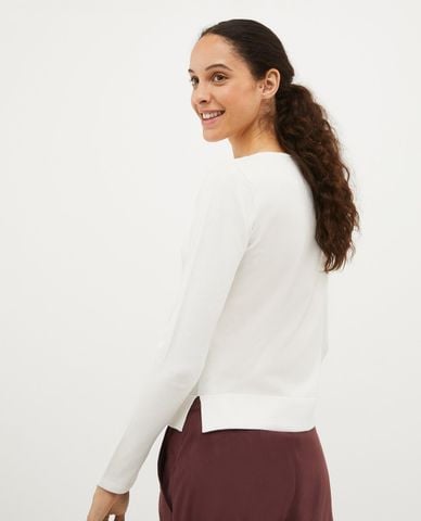  MAX&Co - Áo thun cổ thuyền tay dài thanh lịch Ovattare 