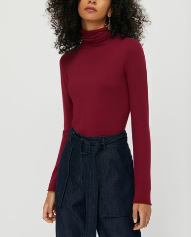  MAX&Co. - Áo kiểu nữ cổ lọ High-neck Stretch 