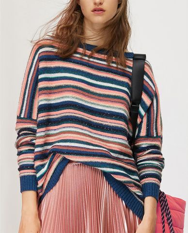  MAX&Co. - Áo len nữ tay dài 3D Stripes And Sequins 