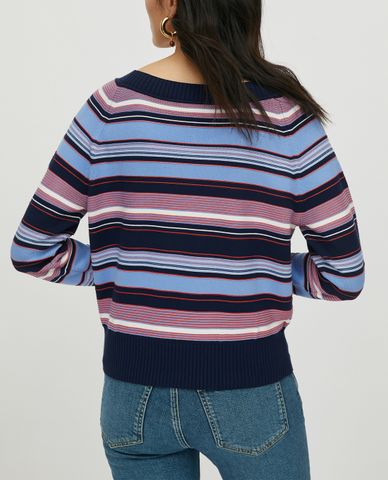  MAX&Co. - Áo cardigan nữ tay dài cổ tròn Boat 