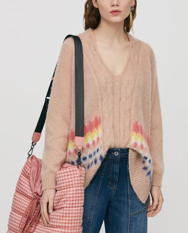  MAX&Co. - Áo len nữ cổ V tay dài họa tiết 