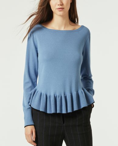  MAX&Co. - Áo len nữ tay dài cổ thuyền nữ tính 