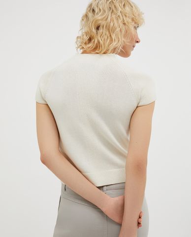  MAX&Co. - Áo dệt kim phom croptop tay ngắn năng động Quiete 