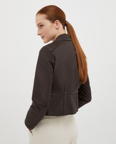  MAX&Co. - Áo khoác da cổ bẻ phối dây thắt Pressa 