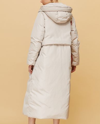  MAX&Co. - Áo khoác phao nữ phom dài Mongolian Fur Collar 