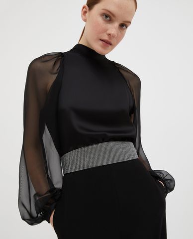  MAX&Co. - Thắt lưng bản vừa phối dây đính đá Sparkleverbo 