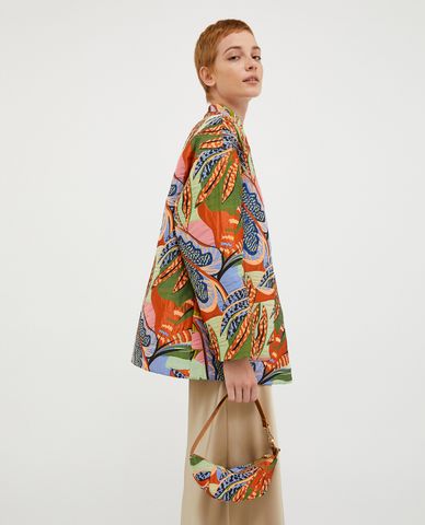  MAX&Co. - Túi xách phom bán nguyệt hoạ tiết Jacquardhug 