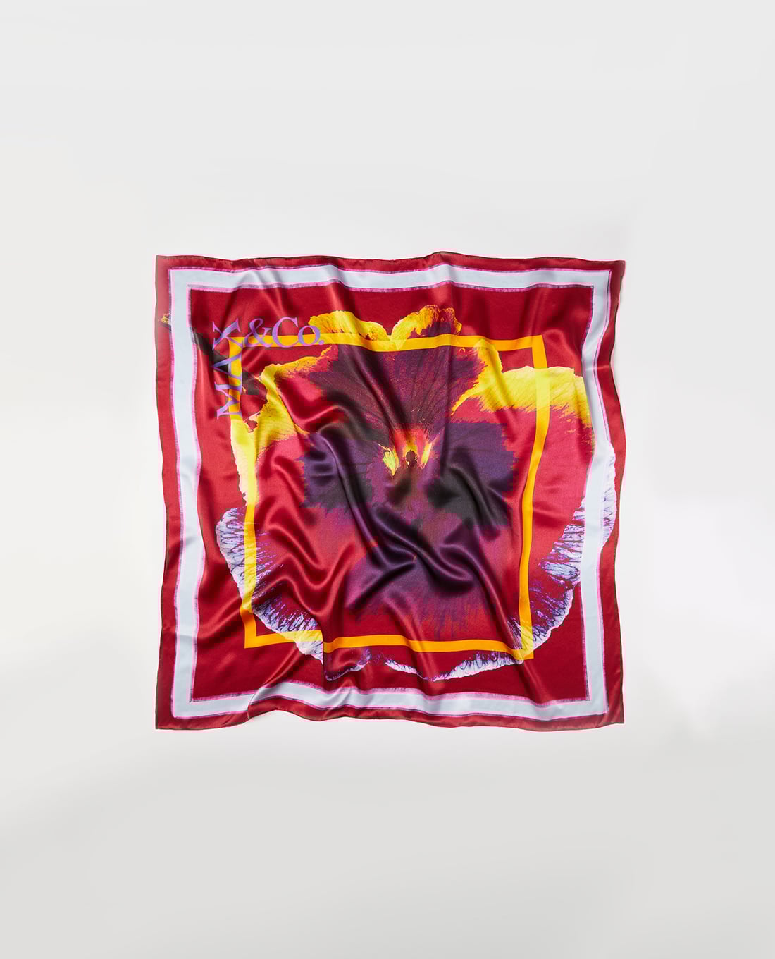 MAX&Co. - Khăn choàng nữ phom vuông in hoa Battista